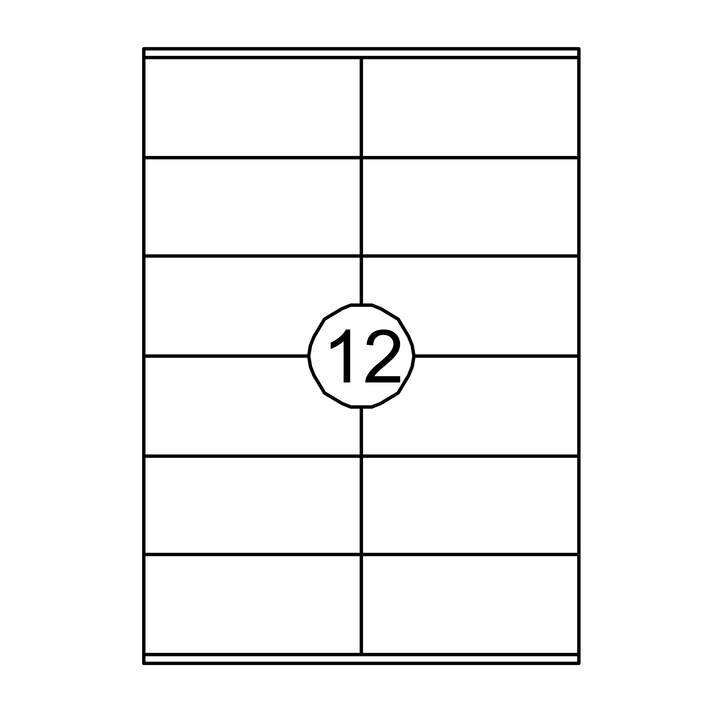 Etiket quantore 105x48mm 1200st - 0