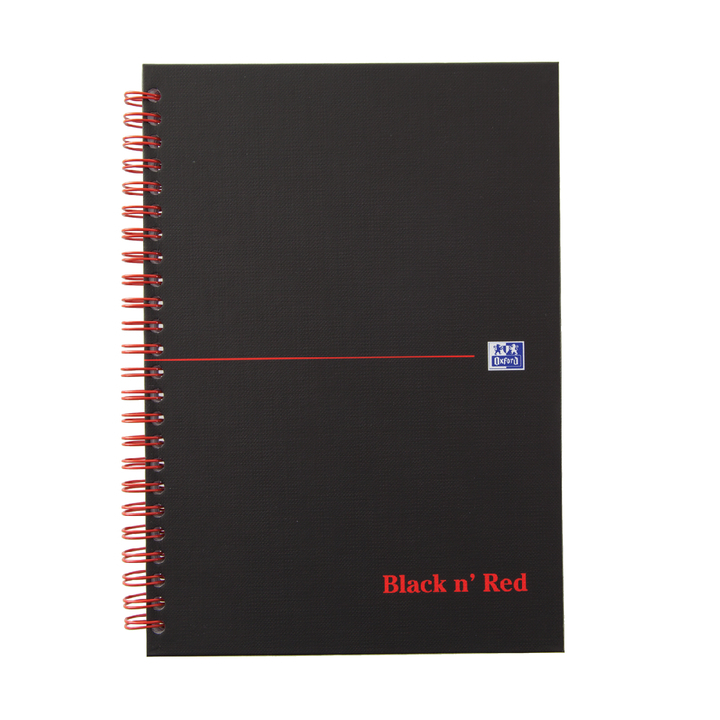Notitieboek oxford black n'red a5 lijn karton(400047651) - 0