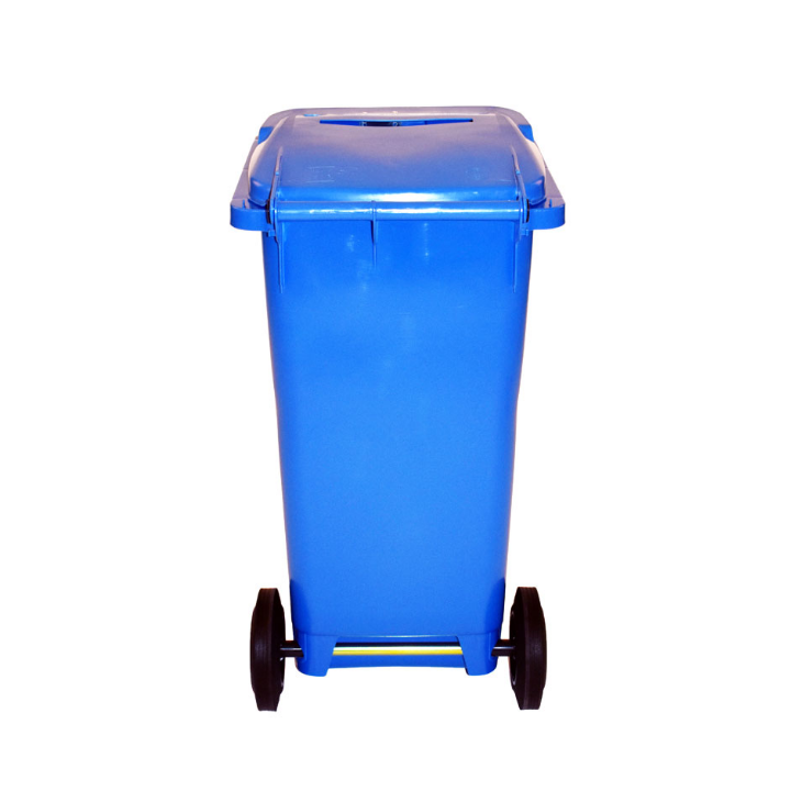 Afvalcontainer t.b.v. vertrouwelijk afval, 120 liter, blauw, VB 120400 - 2