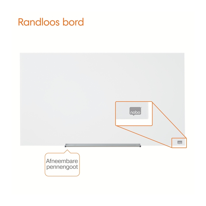 Glasbord nobo 993x559mm wit(1905176) - 3