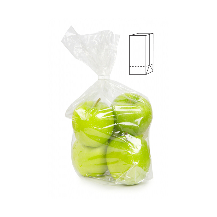 Harmonicazak, LDPE, 16/4x45cm, 50my (1000 stuks) - 0
