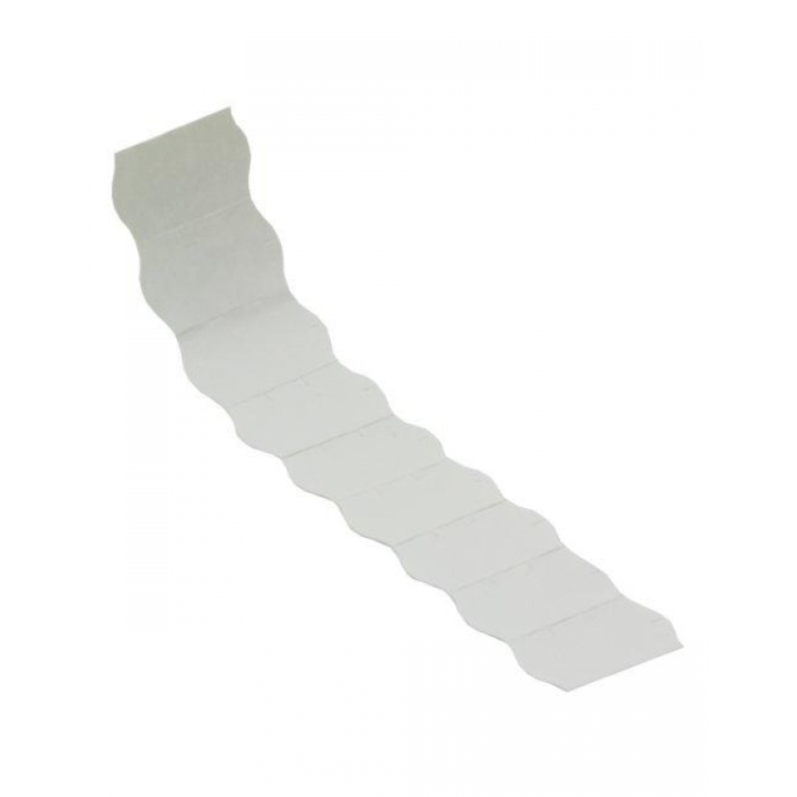 Etiket, golfrand, 26x12mm, wit, permanent (1500 stuks), 38rl - 0