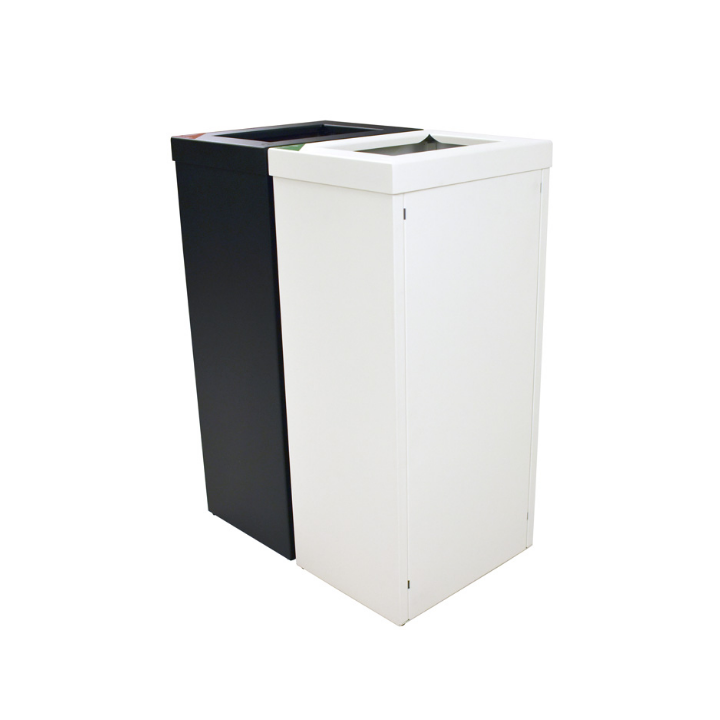 Recycloflex, afvalbak, 60 liter, wit, VB 191451 - 2