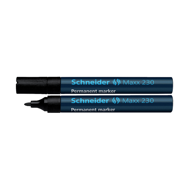 Viltstift schneider 230 perm rond 1.5-3mm zwart - 0