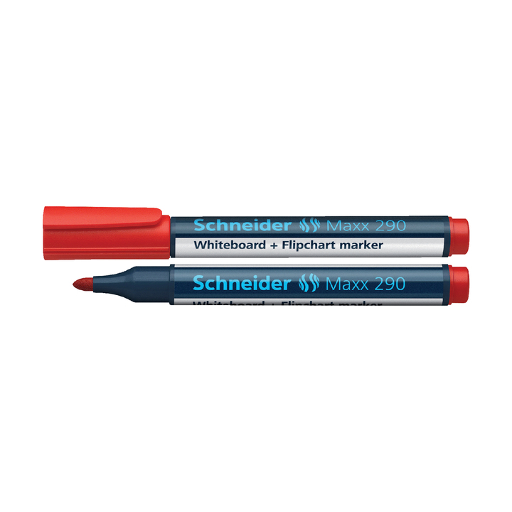 Viltstift schneider 290 whiteboard rond 3mm rood - 0