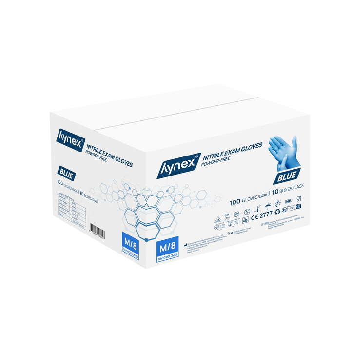 Hynex | Nitril Handschoen | Maat M | Blauw | Ongepoederd | 30004102 (100 stuks) - 1