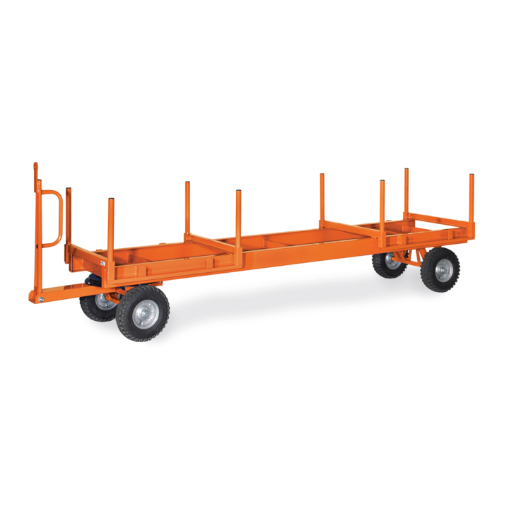 Langmater. aanhanger enkele draaischamel, 3 ton Rubber band - 0