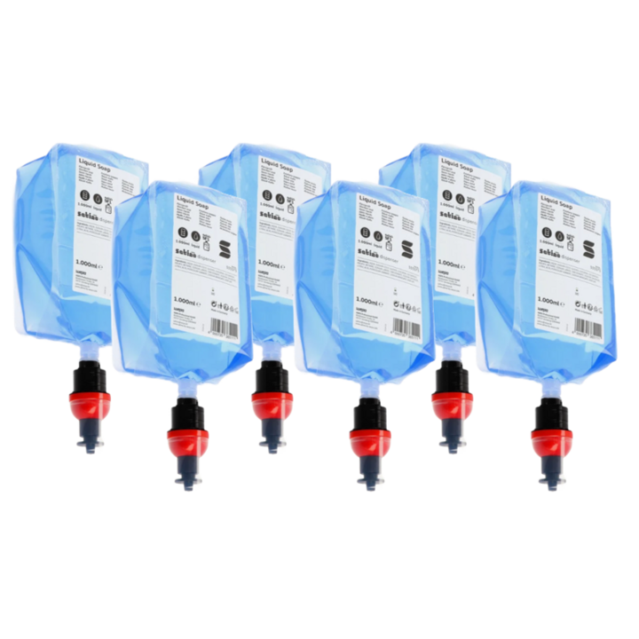 Satino | Vloeibare Zeep | 1000ml | Aqua | SF1 | 333373 (6 stuks) - 0