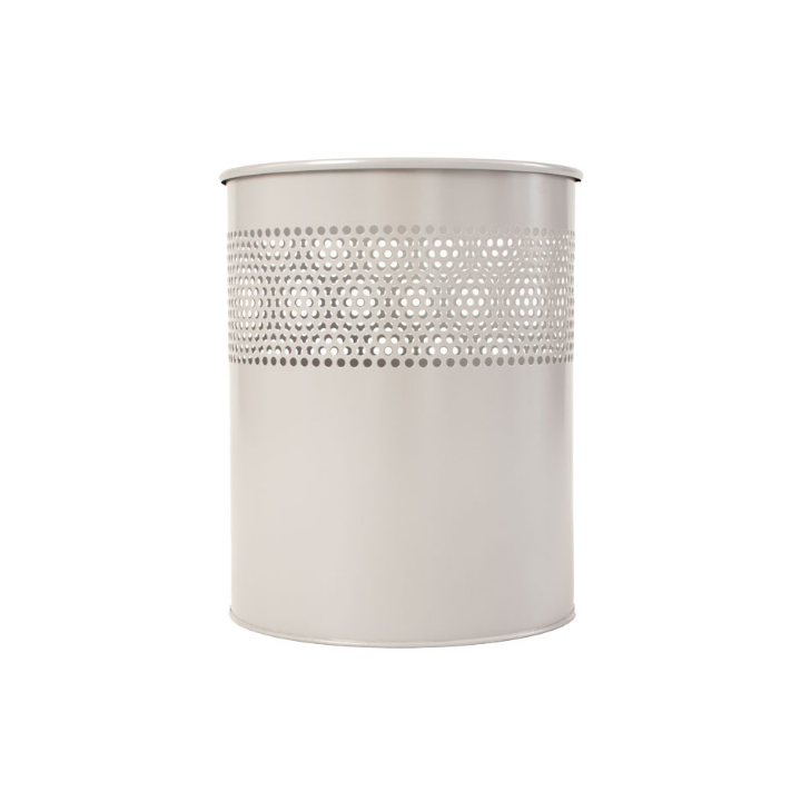 Metalen papierbak, half geperforeerd, 15 liter, aluminium, VB 270520 - 2