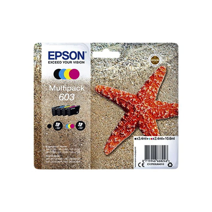 Inkcartridge epson 603 t03u6 zwart + 3 kleuren(3517738) - 0