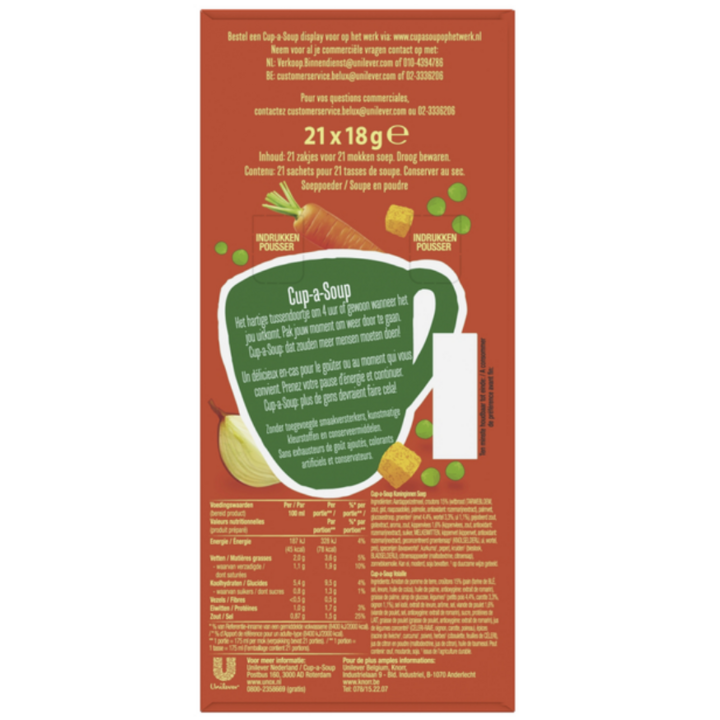 Cup-a-Soup, soep, 175ml, koninginnen (21 zakjes) - 1