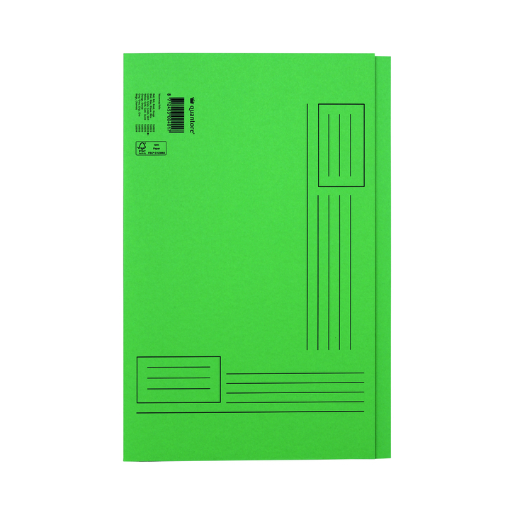 Vouwmap quantore fo ongelijke zijde 250gr groen - 0