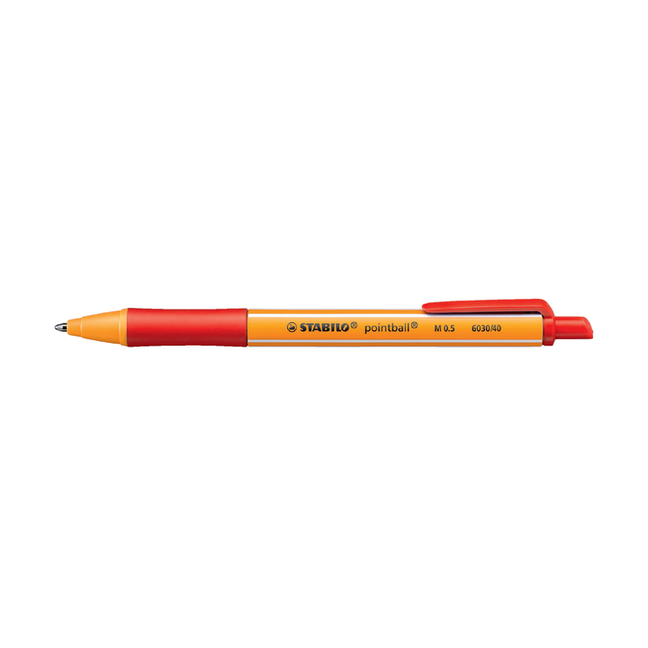 Balpen stabilo pointball rood(6030/40) - 0