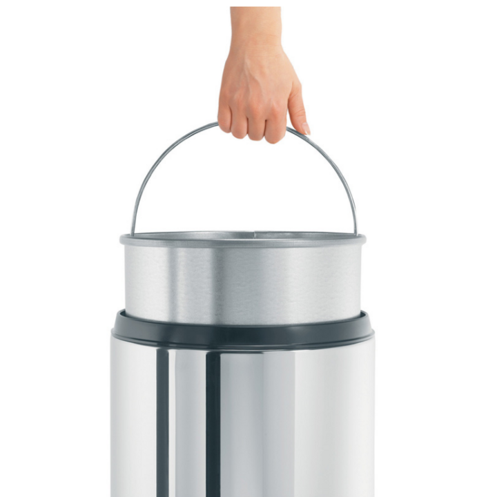 Brabantia, vlamdovende papierbak, 30 liter, RVS, VB 287527 - 1