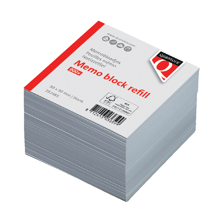 Memoblad quantore losbladig 90x90x90 900v - 0