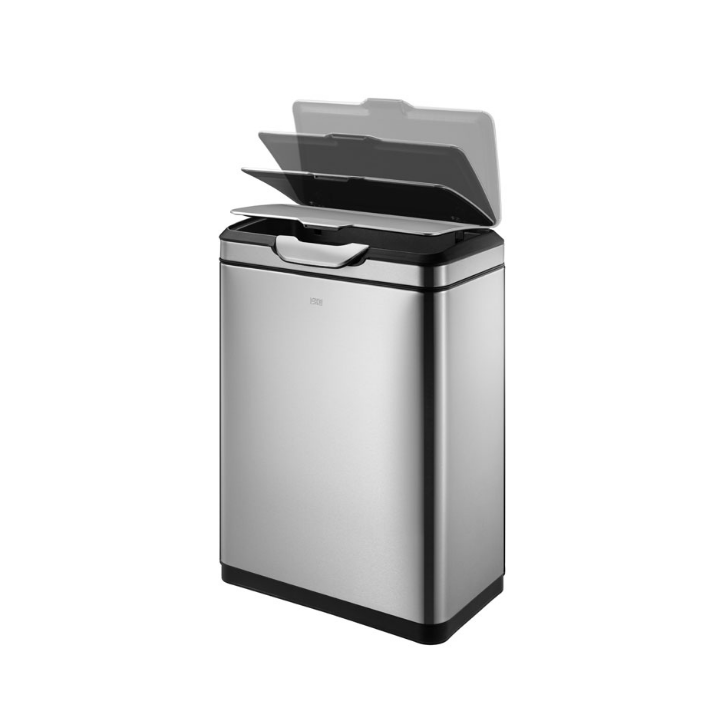 Eko, Touch Pro Recycler Bin, 2x20 liter, mat RVS, VB 917840 - 1