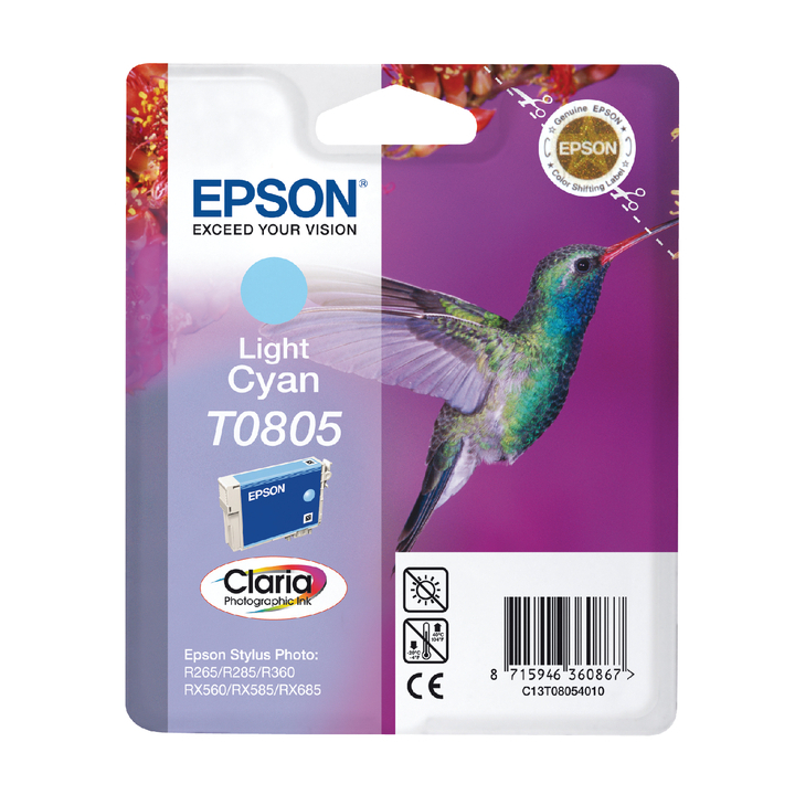 Inkcartridge epson t080540 lichtblauw - 0