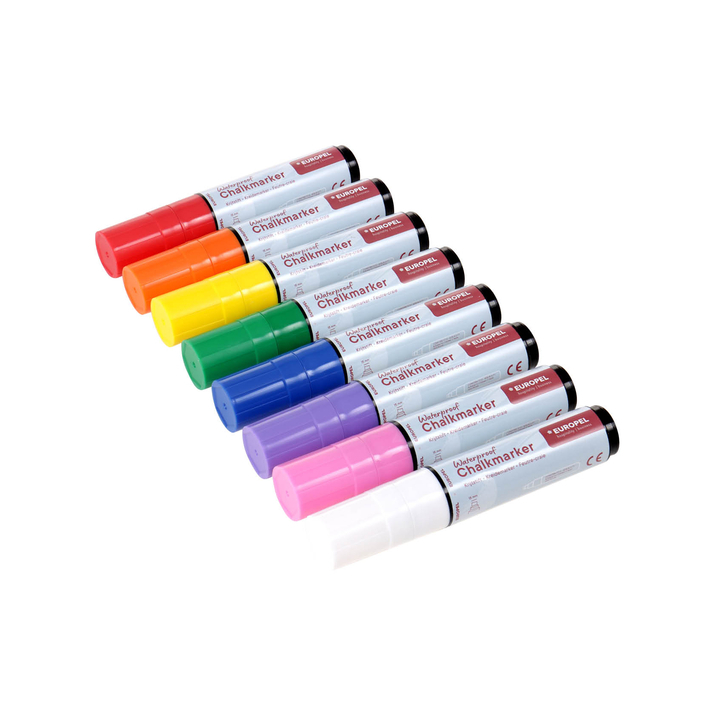 Krijtstift europel watervast 15mm ass 8 stuks(356510) - 2