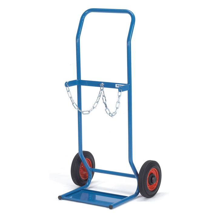 Gasflessenwagen, Draagverm. 50kg Banden Massief rubber - 0