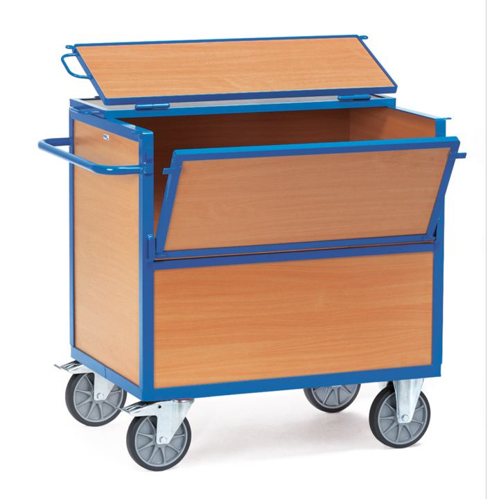 Bakwagen met deksel, 1000x700mm Draagverm. 600kg - 0