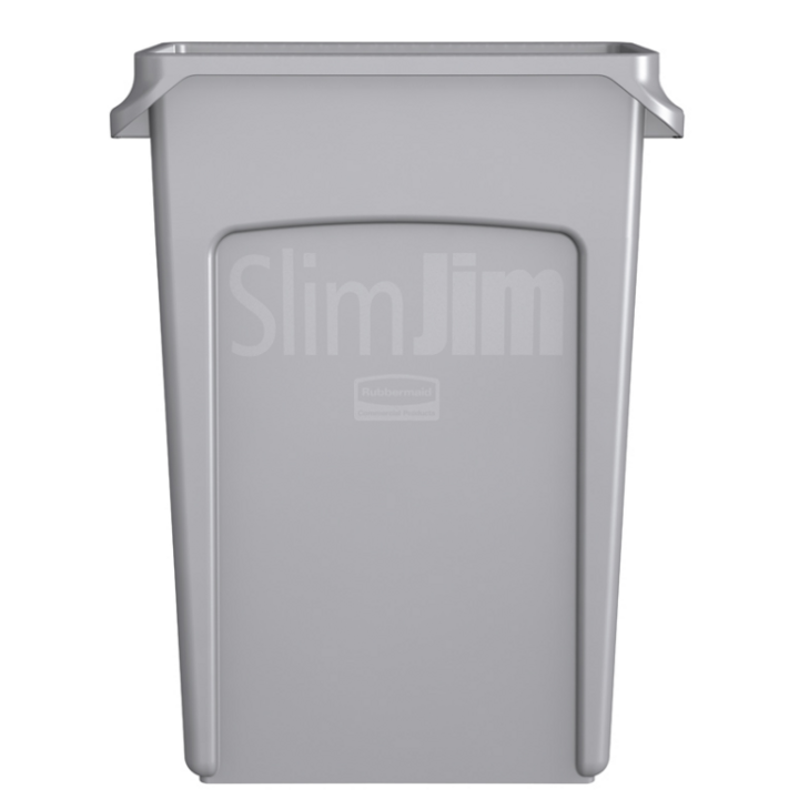 Rubbermaid Slim Jim, afvalbak, 87 liter, grijs, VB 186376 - 2