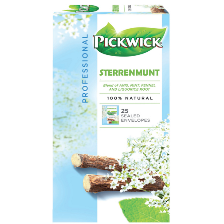 Pickwick Professional, thee, 2 gram, sterrenmunt, 4016826 (25 stuks) - 1