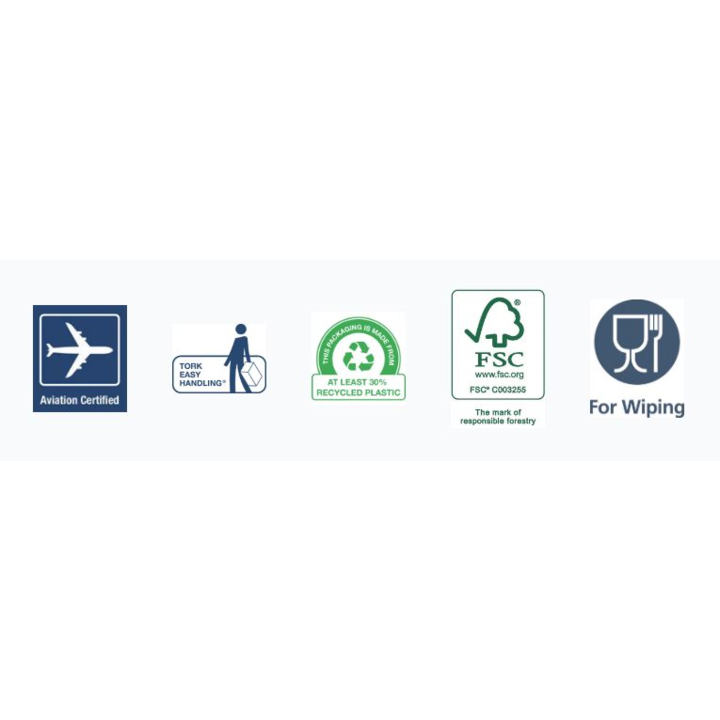 Tork Cleaning | Gevouwen Reinigingsdoek | 41,5x35,5cm | 1-Laags | W4 | Wit | 530479 (480 stuks) - 3