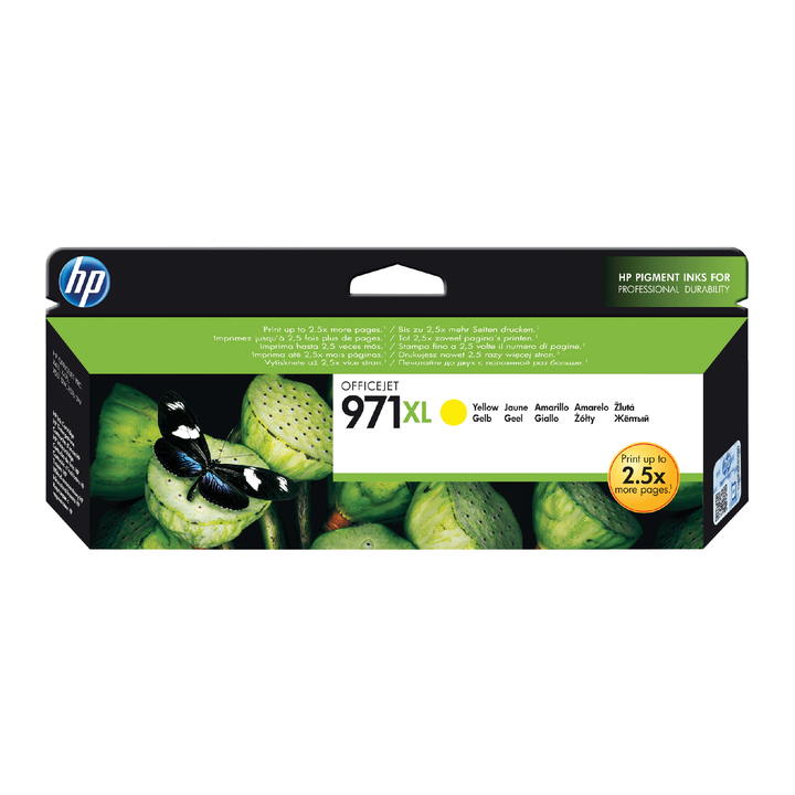 Inkjetcartridge hp cn628ae no 971xl 6.6k geel(cn628ae) - 0