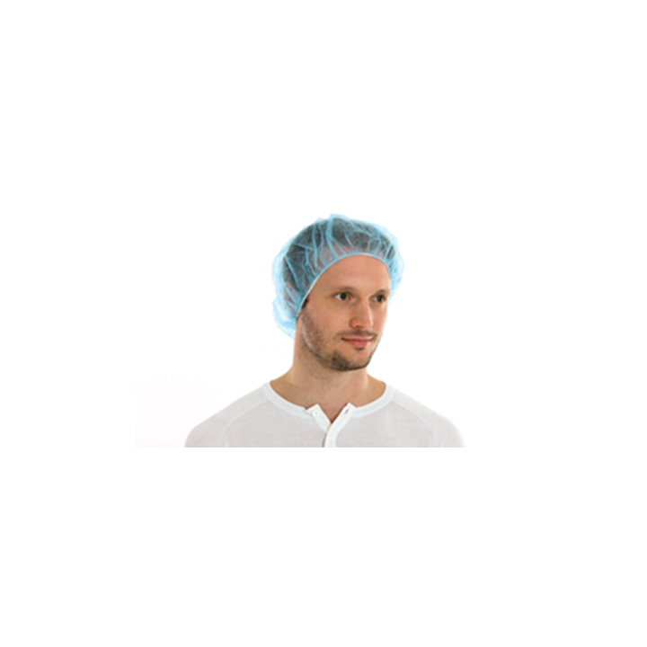 Haarnetje, 53cm, non woven, blauw (1000 stuks) - 1