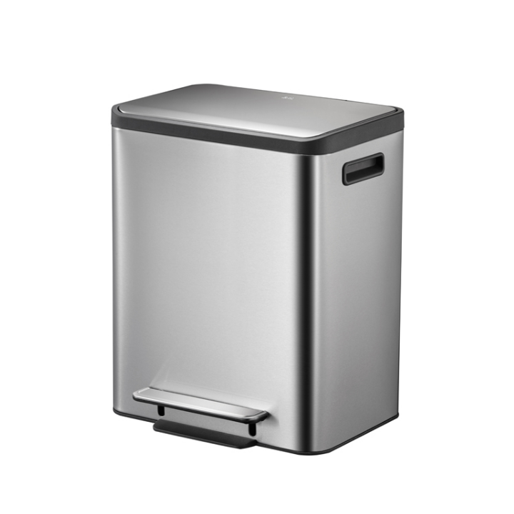 Eko Ecocasa, pedaalemmer, 30 liter, mat RVS, VB 912830 - 0