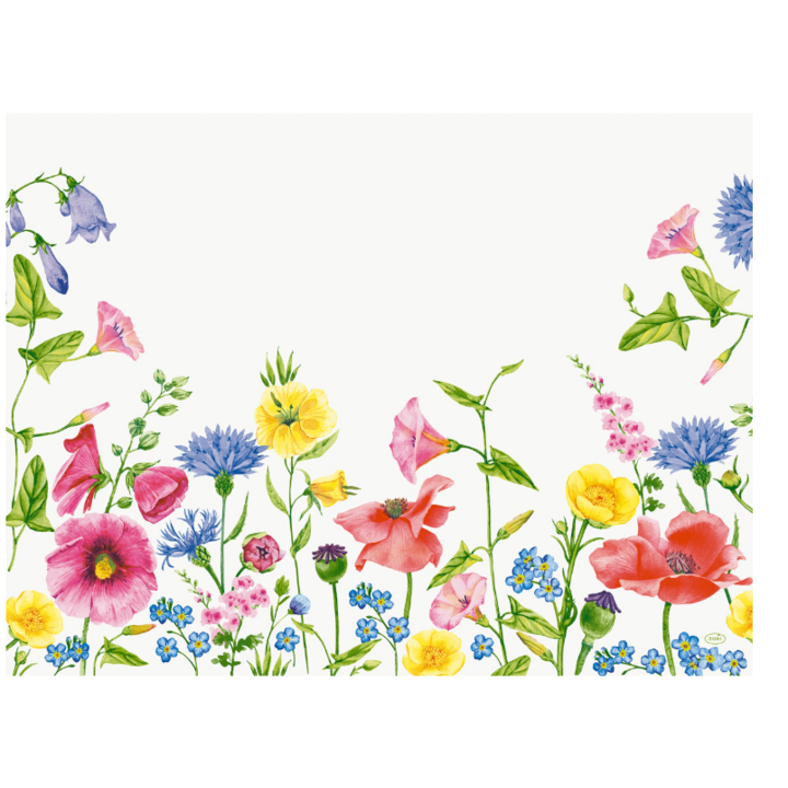 Duni, papieren placemat, 30x40cm, Flowy Meadow, 210283(1000) - 0