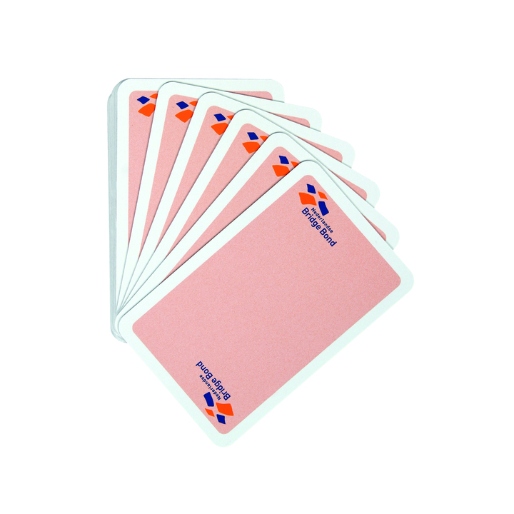 Speelkaarten bridge bond roze(8718719041635) - 2