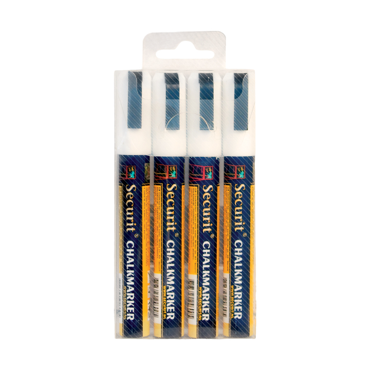 Krijtstift securit sma-510 schuin 2-6mm wit(sma510-v4-wt) - 0
