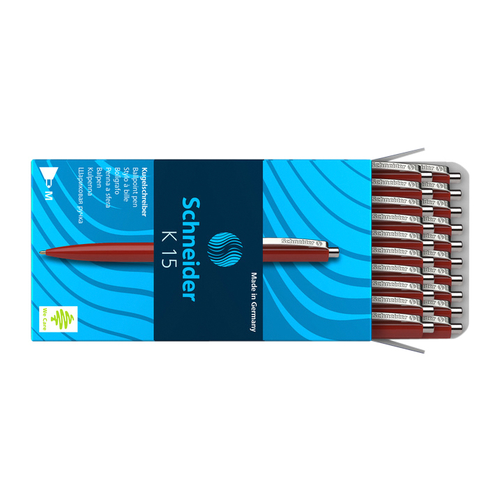 Balpen schneider k15 rood - 0