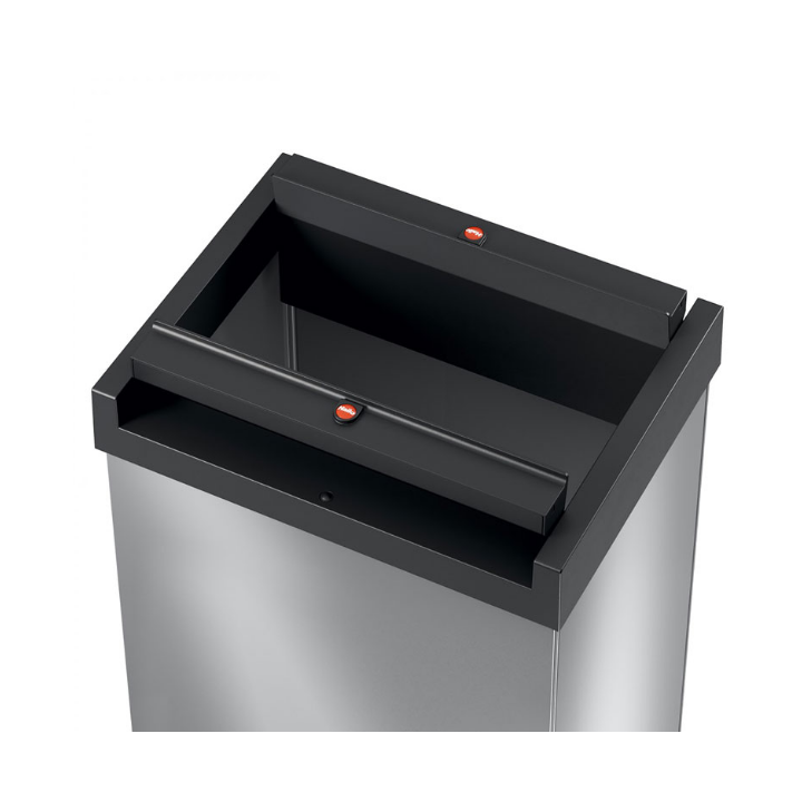 Big-Box Hailo Swing, afvalbak 35 liter, grijs, VB 001504 - 1