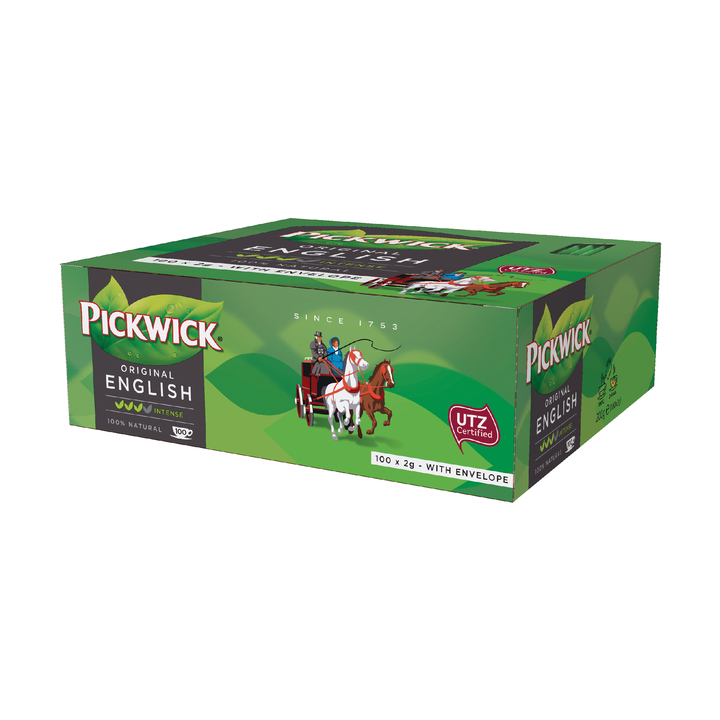 Pickwick Original, thee in envelop, 2 gram, Engelse melange, 4014541 (100 stuks) - 0