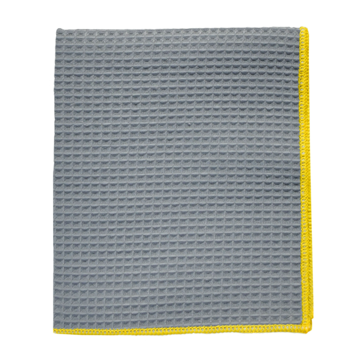 Qwikr, microvezelglasdoek, 38x32cm, grijs/geel (50 stuks) - 0