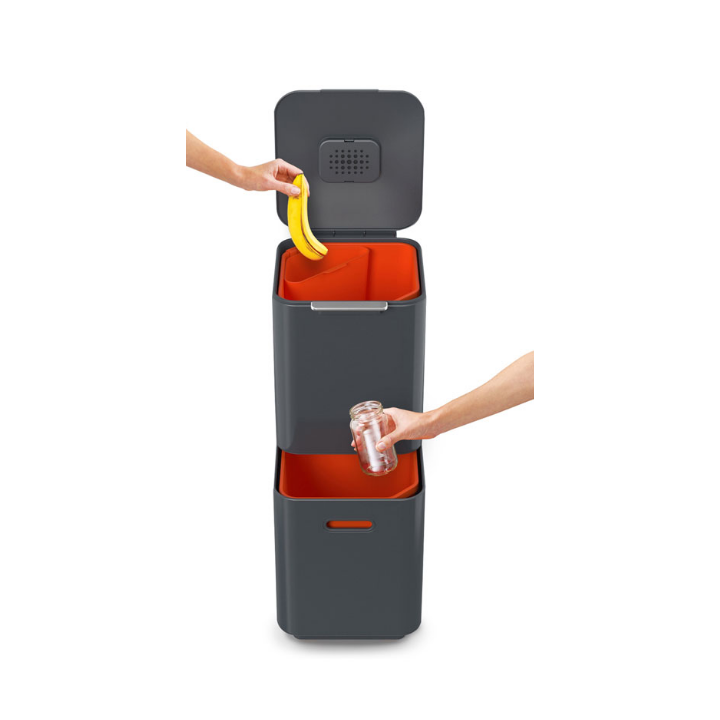Intelligent Waste Totem, compact, 40 liter, grafiet, VB 001068 - 3
