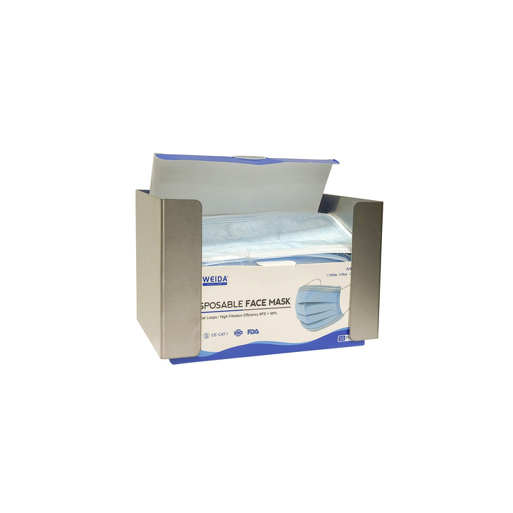 Dispenser Mondmaskers | 198x134x105mm | RVS | Horizontaal - 0