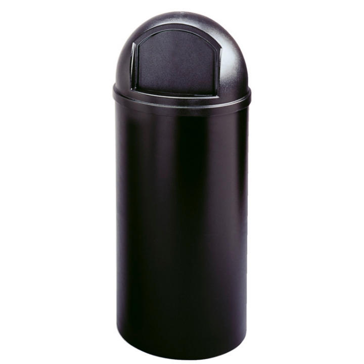 Rubbermaid Marshal, ronde afvalbak, 95 ltr, zwart, VB 008170 - 0