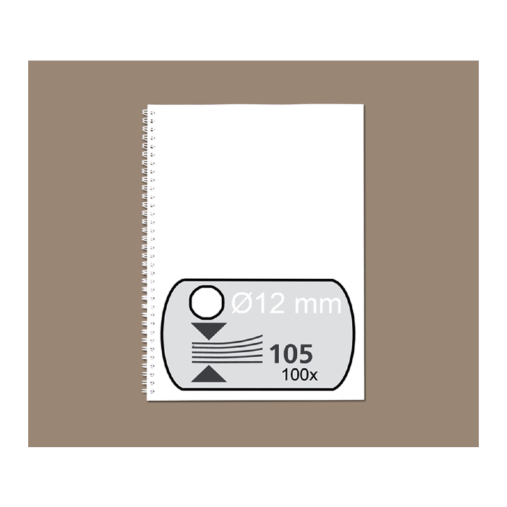 Draadrug fellowes 12mm 34rings a4 wit(53270) - 0