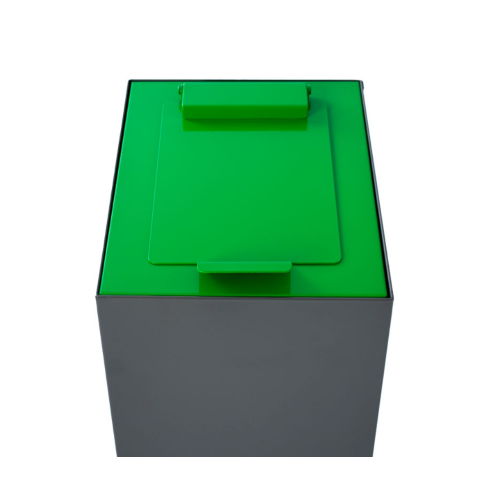 Top Met Klepdeksel Voor Modulaire Afvalscheidingsbak| Groen | VB 946710 - Afvalstroom GFT - 0