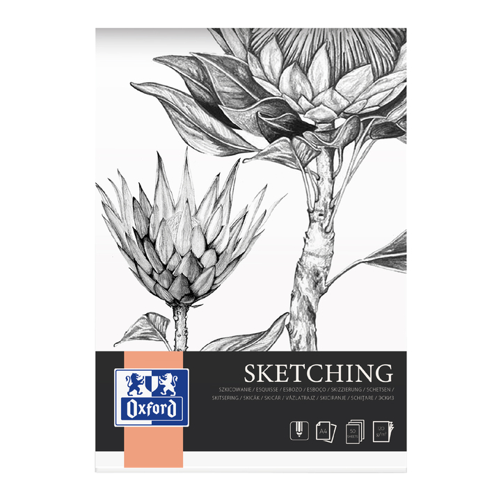 Tekenblok oxford sketching a4 50vel 120gr(400166109) - 0
