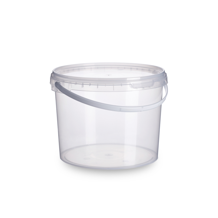 Emmer rond, PP, Ø198mm, 3.4 liter, transparant (960 stuks) - 0