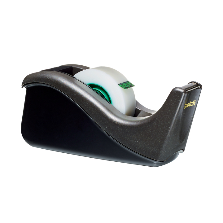 Plakbandhouder 3m scotch c60 +1 rol magic zwart - 0
