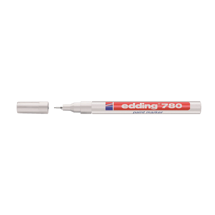 Viltstift edding 780 lak perm rond 0.8mm wit - 0