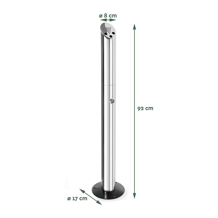 Asbak brasq staand at300 rvs(8602611) - 1
