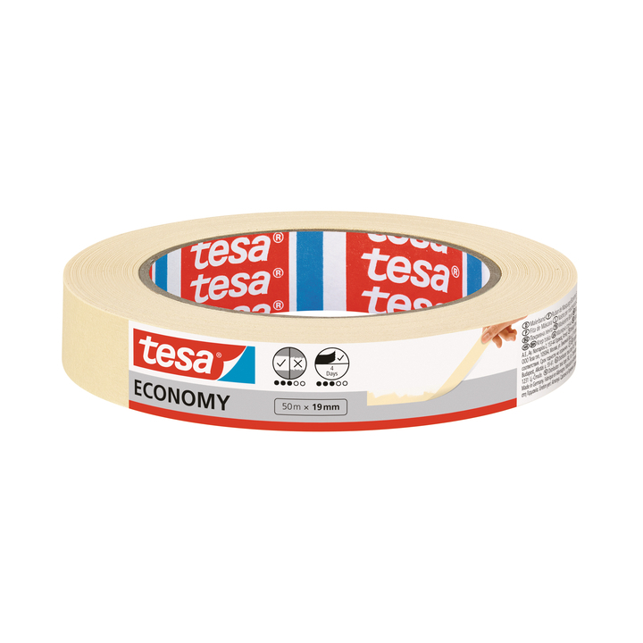 Afplaktape tesa 19mmx50m economy(05286-00000-03) - 0