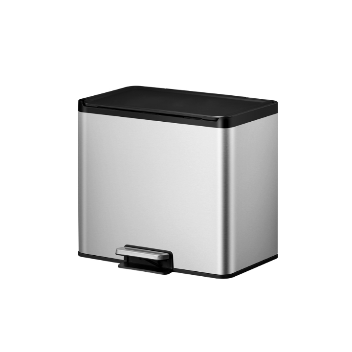 Essential EKO, pedaalemmer, 3x9 liter, mat RVS, VB 822827 - 0