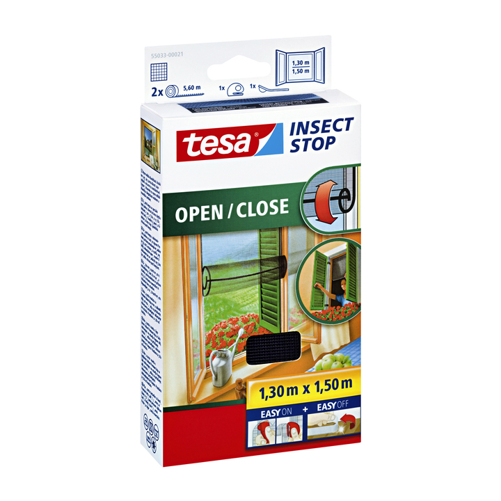 Vliegenhor tesa raam open/dicht 55033 1.3x1.5m(55033-00021-0 - 0